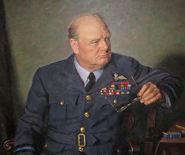 Portrait of Winston Churchill