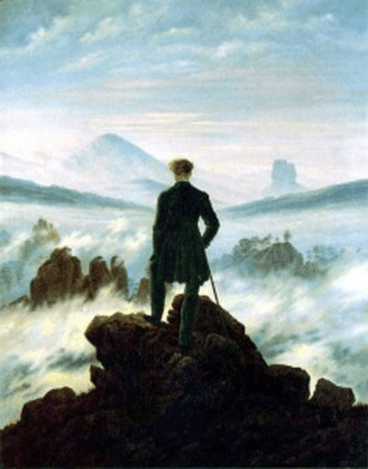 Caspar David Friedrich Wanderer above the Sea of Fog.