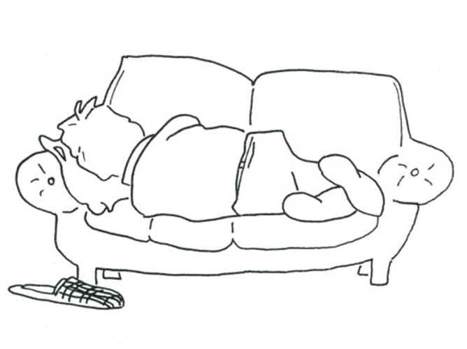 Man on couch