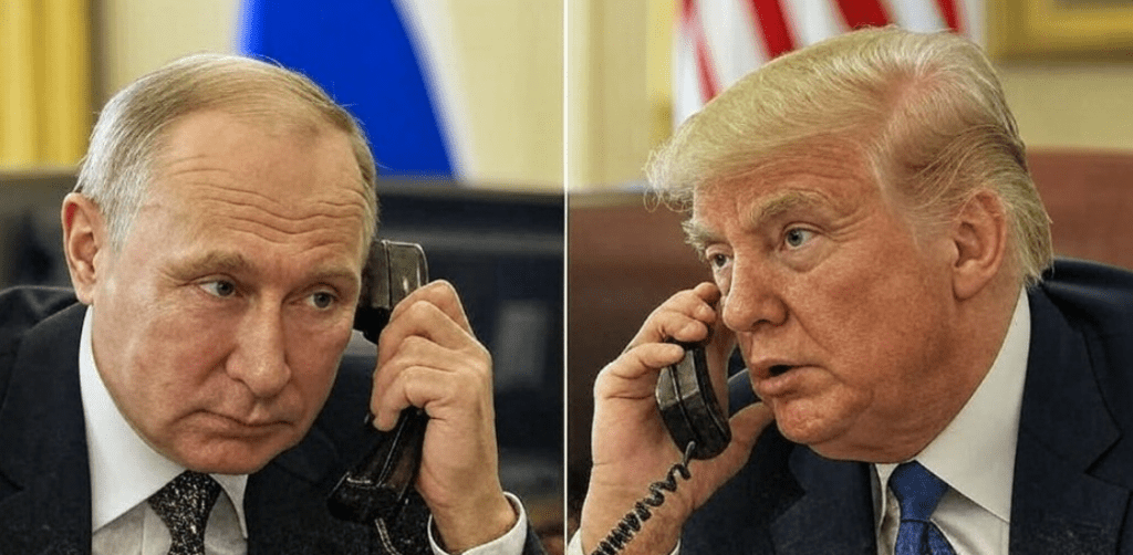 Putin og Trump i telefonsamtale