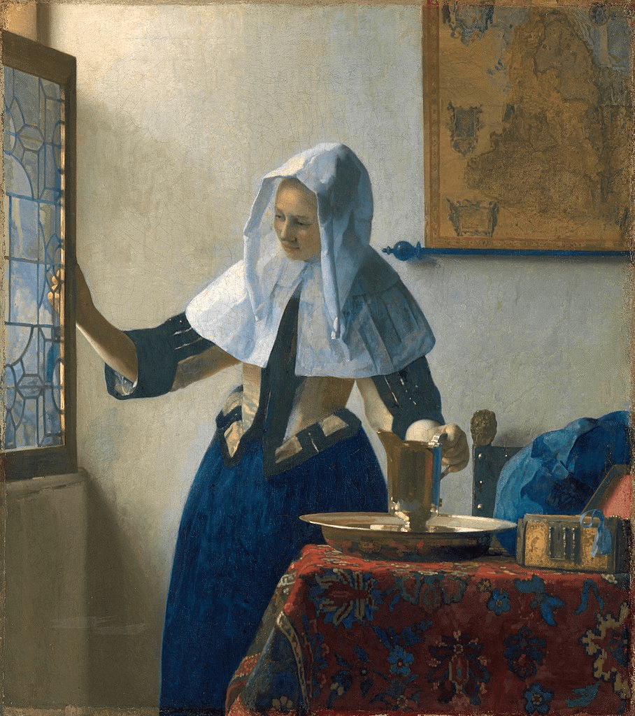Jan Vermeer maleri af ung kvinde.